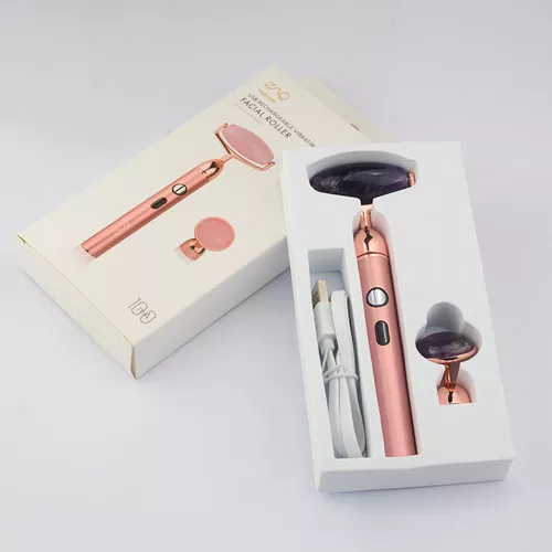 ZAQ - ZAQ Allofin Amethyst USB Rechargeable Vibrating Changeable Face Rollers - 3 Speed