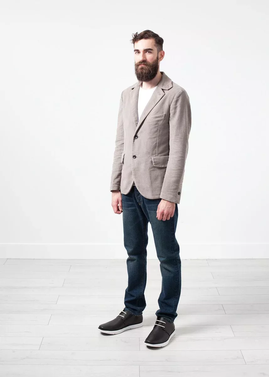 zepo-brushed-cotton-blazer Zepo Brushed Cotton Blazer