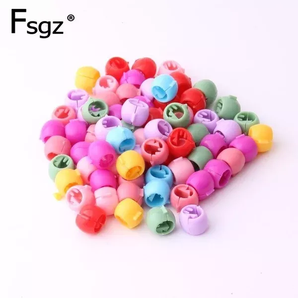 zinq-clip-on-plastic-hair-beads-80-pack Zinq Clip-On Plastic Hair Beads (80 Pack)